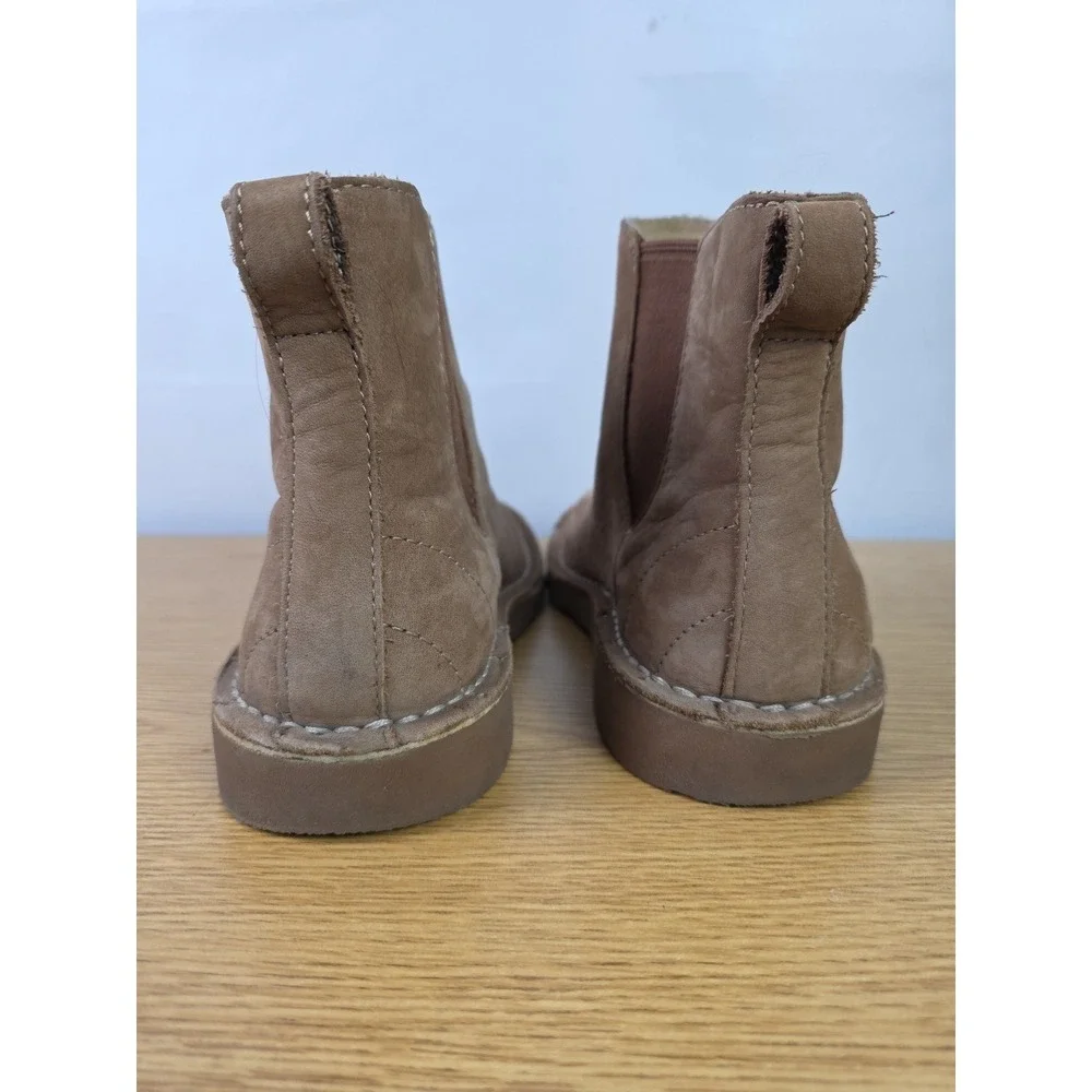 L.L. Bean Stonington Women's 9M Chelsea Ankle Boots‎ Brown Suede Leather Comfort